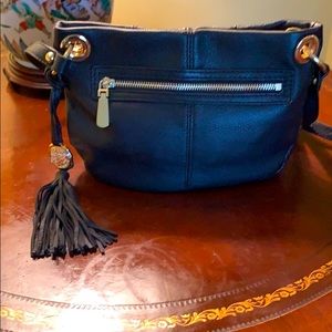 Vince Camuto black leather crossbody bag